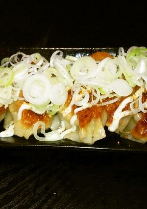 餃子の王将♪ネギ盛りマヨ七味餃子-レシピのメイン写真