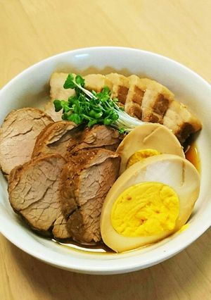 圧力鍋で煮豚チャーシュー 材料全て1:1-レシピのメイン写真