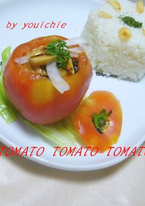 ツルっとカリっと♪トマトカップサラダ-レシピのメイン写真