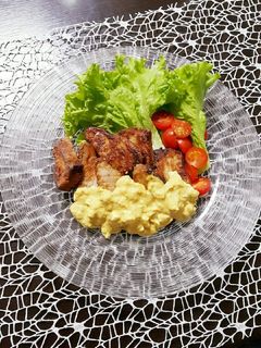 鰹のたたきで竜田揚げ♡カレーソース-レシピのメイン写真