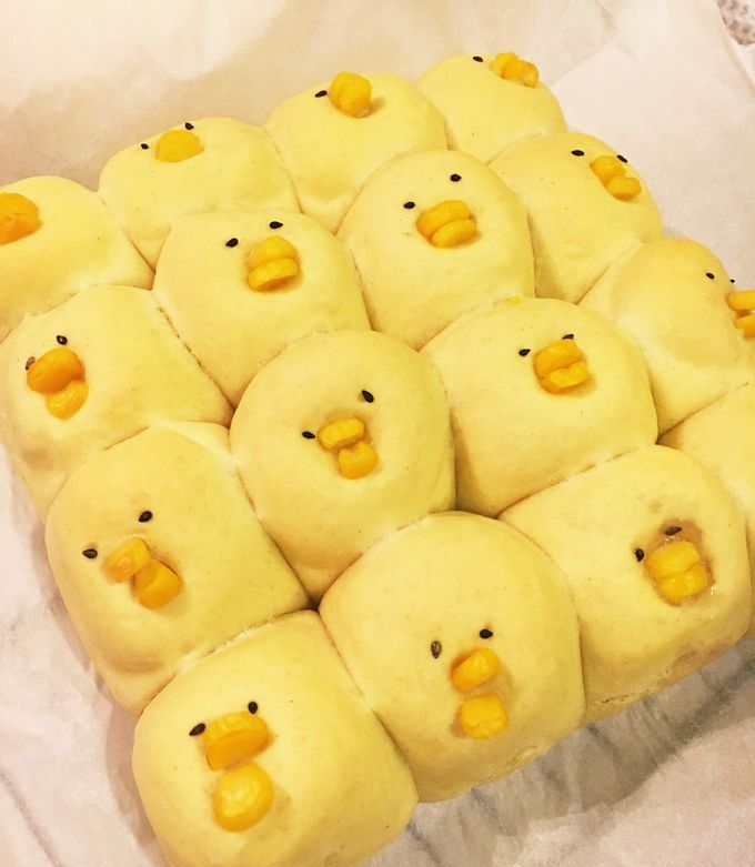 ぴよぴよヒヨコのちぎりパン by わびっちょ 【クックパッド】 簡単