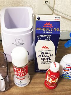ヨーグルトメーカーでR-1ヨーグルト作り-レシピのメイン写真