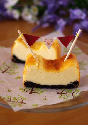HMで簡単混ぜて焼くだけ本格チーズケーキ-レシピのメイン写真