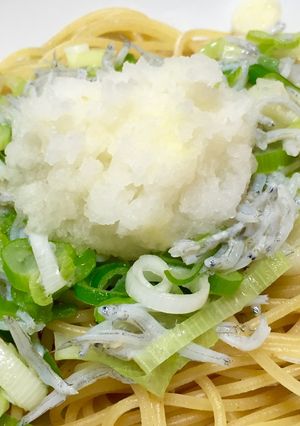 白だしで♪シラスと葱のパスタ-レシピのメイン写真