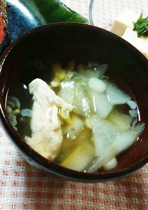 鶏肉と根菜のスープ-レシピのメイン写真