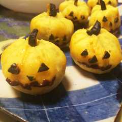 รูปของ 簡単◎スイートポテトでハロウィンかぼちゃ