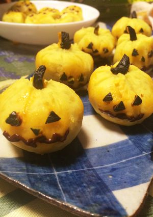 簡単◎スイートポテトでハロウィンかぼちゃ-レシピのメイン写真