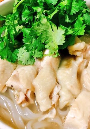 鶏ガラスープから作るフォー・ガー-レシピのメイン写真