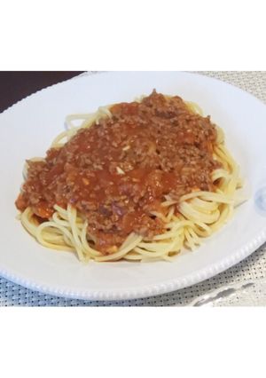 定番ミートソースパスタ-レシピのメイン写真