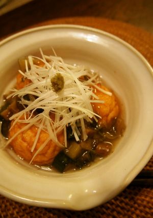 魚河岸揚げのピリ辛柚子だしあん-レシピのメイン写真