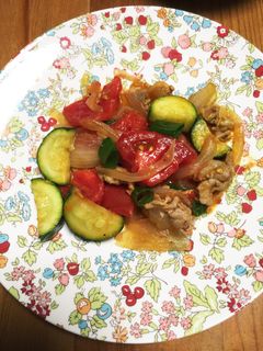 夏野菜たっぷりズッキーニのカレー炒め-レシピのメイン写真
