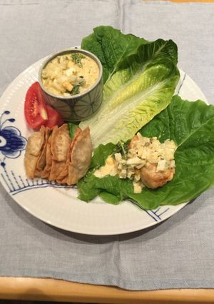 ＊王将餃子カレータルタル葉っぱ巻き-レシピのメイン写真