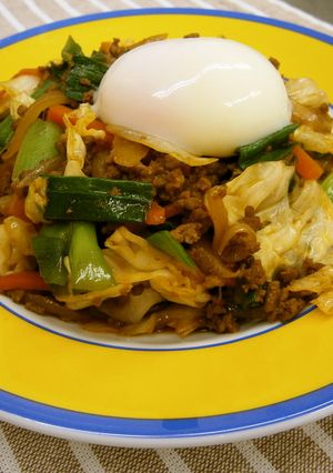 中華風そぼろ野菜炒め-レシピのメイン写真