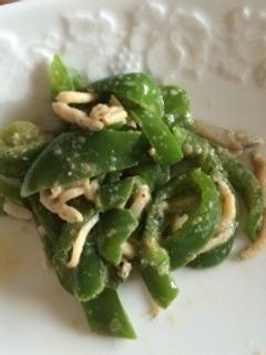 ピーマンとしらすの胡麻和え-レシピのメイン写真