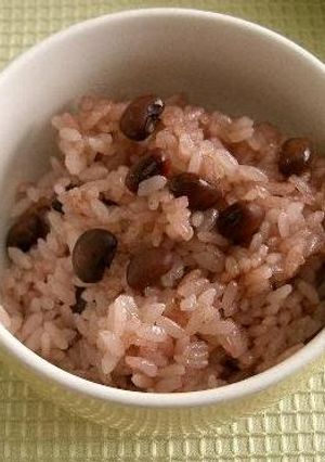 炊飯器で炊く　前日仕込　ささげの赤飯-レシピのメイン写真