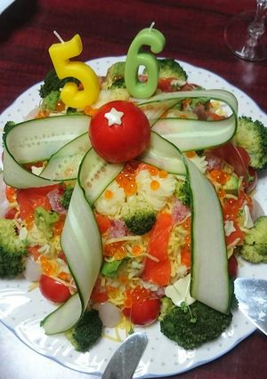 散らし寿司ケーキ-レシピのメイン写真