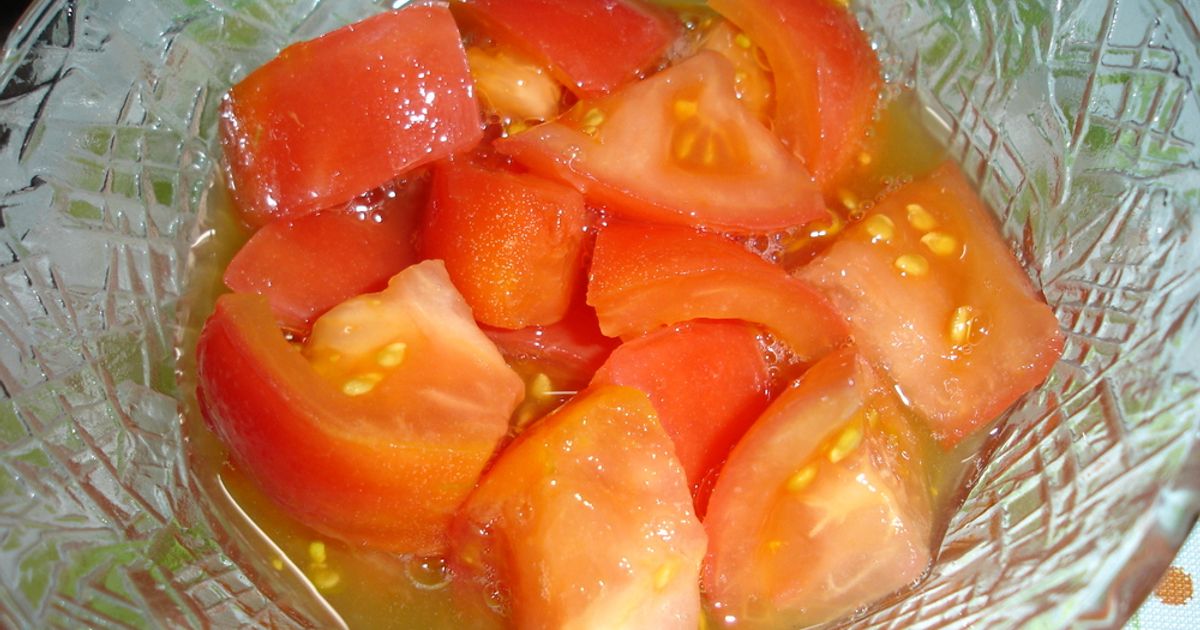 冷やしトマト☆ウチ流 by くらま 【クックパッド】 簡単おいしい