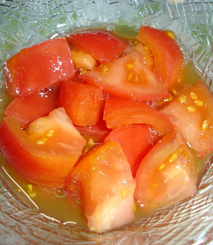 冷やしトマト☆ウチ流 by くらま 【クックパッド】 簡単おいしい