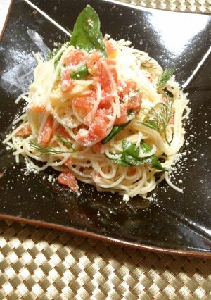 トマトの冷製パスタ-レシピのメイン写真