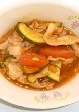 トマト豚丼-レシピのメイン写真