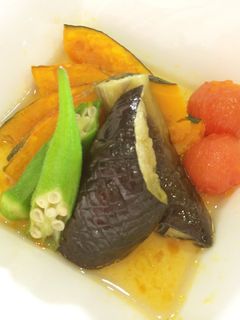 美人レシピ・夏野菜の揚げびたし-レシピのメイン写真