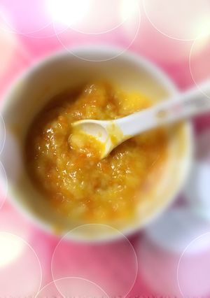 かぼちゃとにんじんのパン粥〜離乳食中期〜-レシピのメイン写真