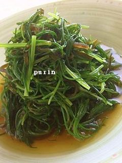 簡単!おかひじきと塩コンブの煮びたし-レシピのメイン写真