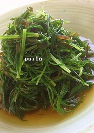 簡単!おかひじきと塩コンブの煮びたし-レシピのメイン写真