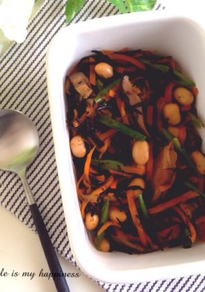麺つゆで簡単な作り置き◇五目ひじきの煮物-レシピのメイン写真
