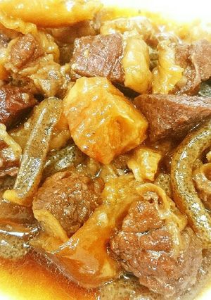 B級グルメ神戸長田のぼっかけ牛すじ煮込み-レシピのメイン写真