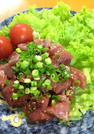 刺身用カツオの和風タルタル-レシピのメイン写真