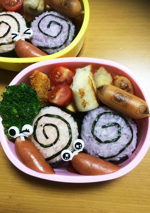 簡単★かたつむりお弁当-レシピのメイン写真