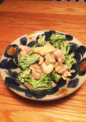 鶏肉とブロッコリーのマヨ炒め♡-レシピのメイン写真