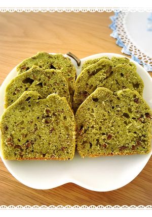 粒あんと抹茶ミルクで和風パウンドケーキ-レシピのメイン写真
