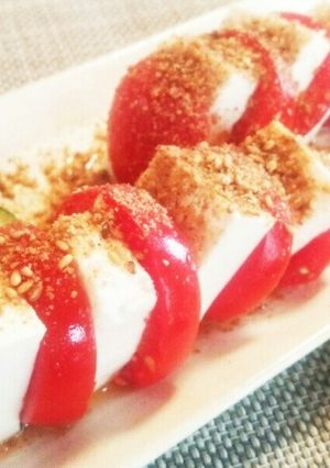 豆腐のゴマ×ゴマ♡カプレーゼ風-レシピのメイン写真