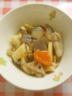 炒り鶏 給食-レシピのメイン写真