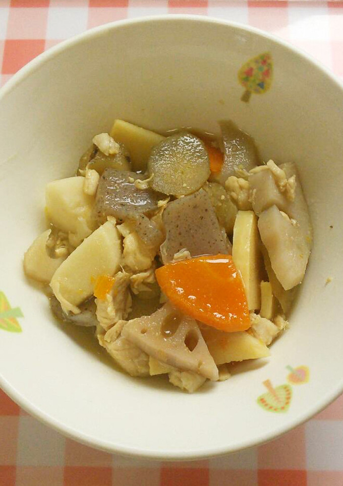 炒り鶏　給食-レシピのメイン写真