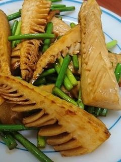 タケノコとニンニクの芽の炒め物-レシピのメイン写真