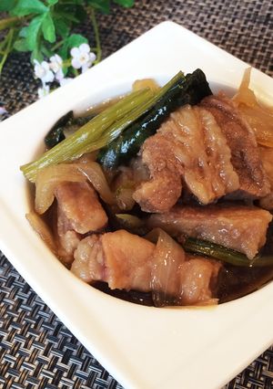 パパッと♡牛バラ肉と小松菜の甘辛煮-レシピのメイン写真