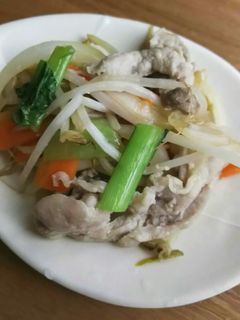 シンプル!柔らかお肉!塩麹の簡単野菜炒め-レシピのメイン写真