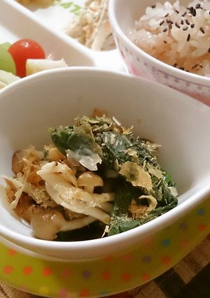 ほうれん草としめじのモズク和え-レシピのメイン写真