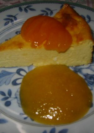 カロリー控えめ♪杏のベークドチーズケーキ-レシピのメイン写真