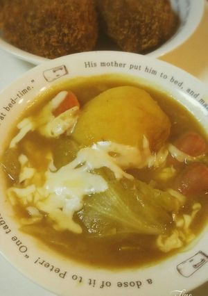 とろ～りチーズのカレーリメイクスープ-レシピのメイン写真