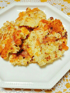 鶏そぼろとチーズのおやつごはん-レシピのメイン写真
