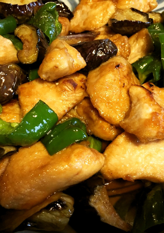 お一人様用　鶏と茄子の中華炒め-レシピのメイン写真