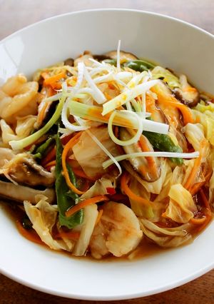 レンジで簡単＆おいしい！中華蒸しそば-レシピのメイン写真
