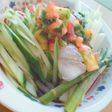大葉とトマトでさっぱりサラダ素麺