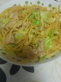 簡単!豚肉とキャベツで和風パスタ-レシピのメイン写真