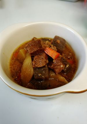 超～やわらか馬肉と根菜の煮込み料理-レシピのメイン写真