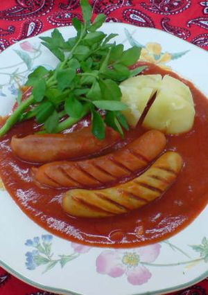 ソーセージのチリトマトソース煮-レシピのメイン写真